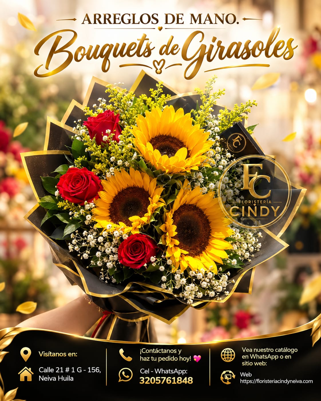 Bouquet, Arreglo de mano