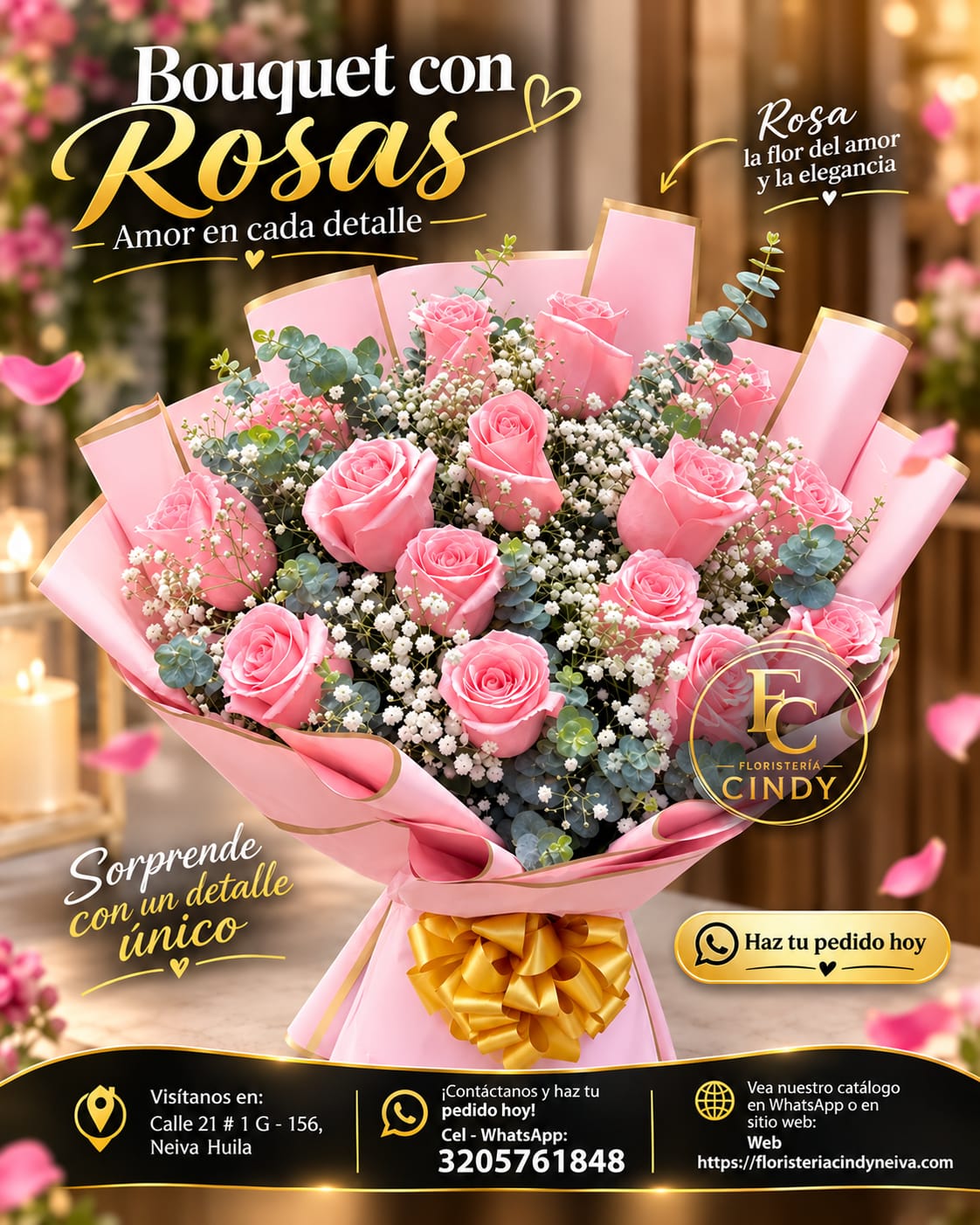 Bouquet, Arreglo de mano