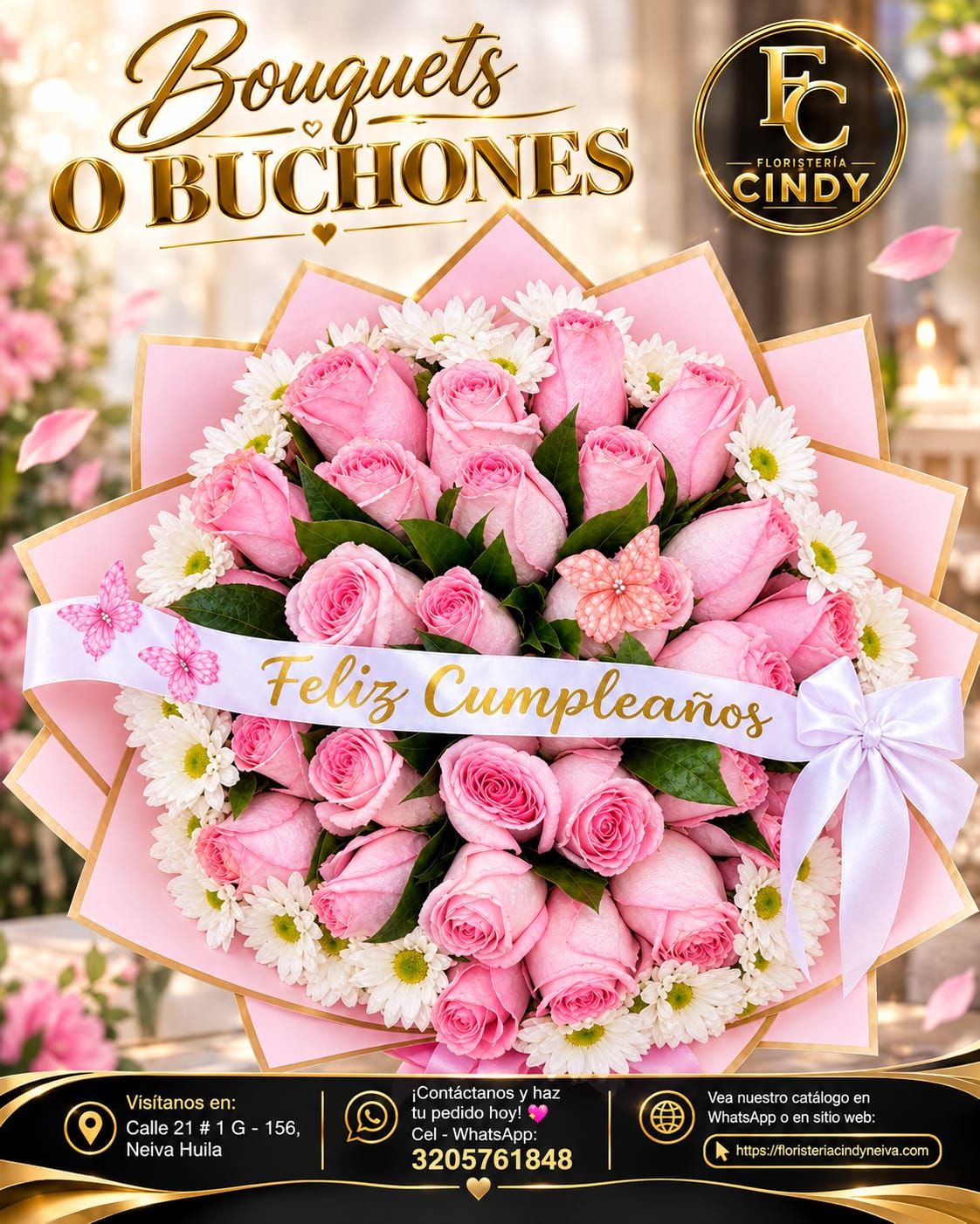 Bouquet, Arreglo de mano