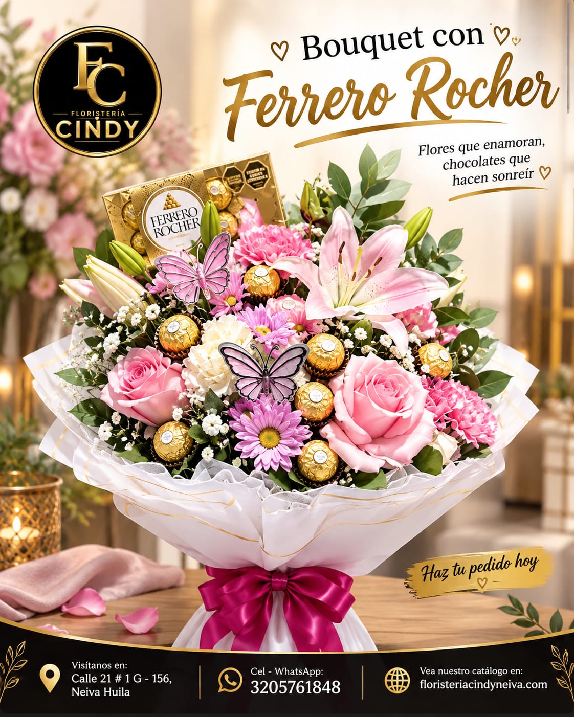 Bouquet, Arreglo de mano